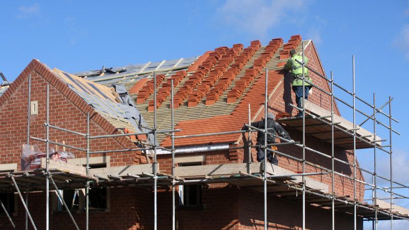 An expert repairing a roof